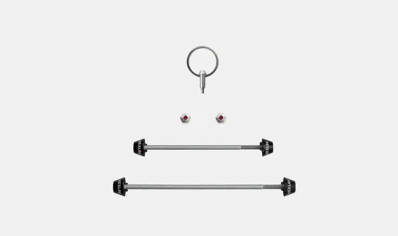 Hexlox for bicycles anti theft safety pin set