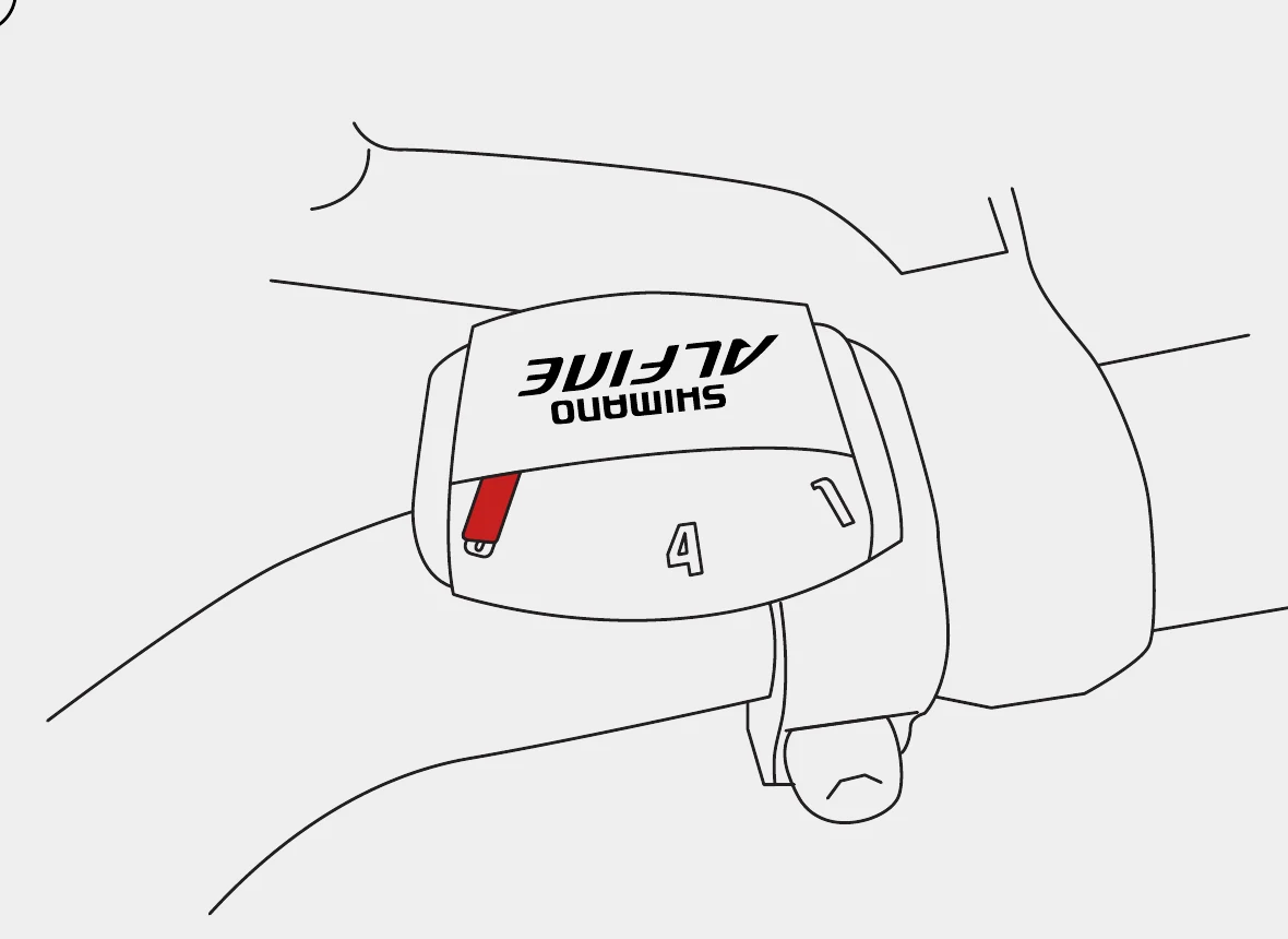 Shimano rear wheel removal guide image.