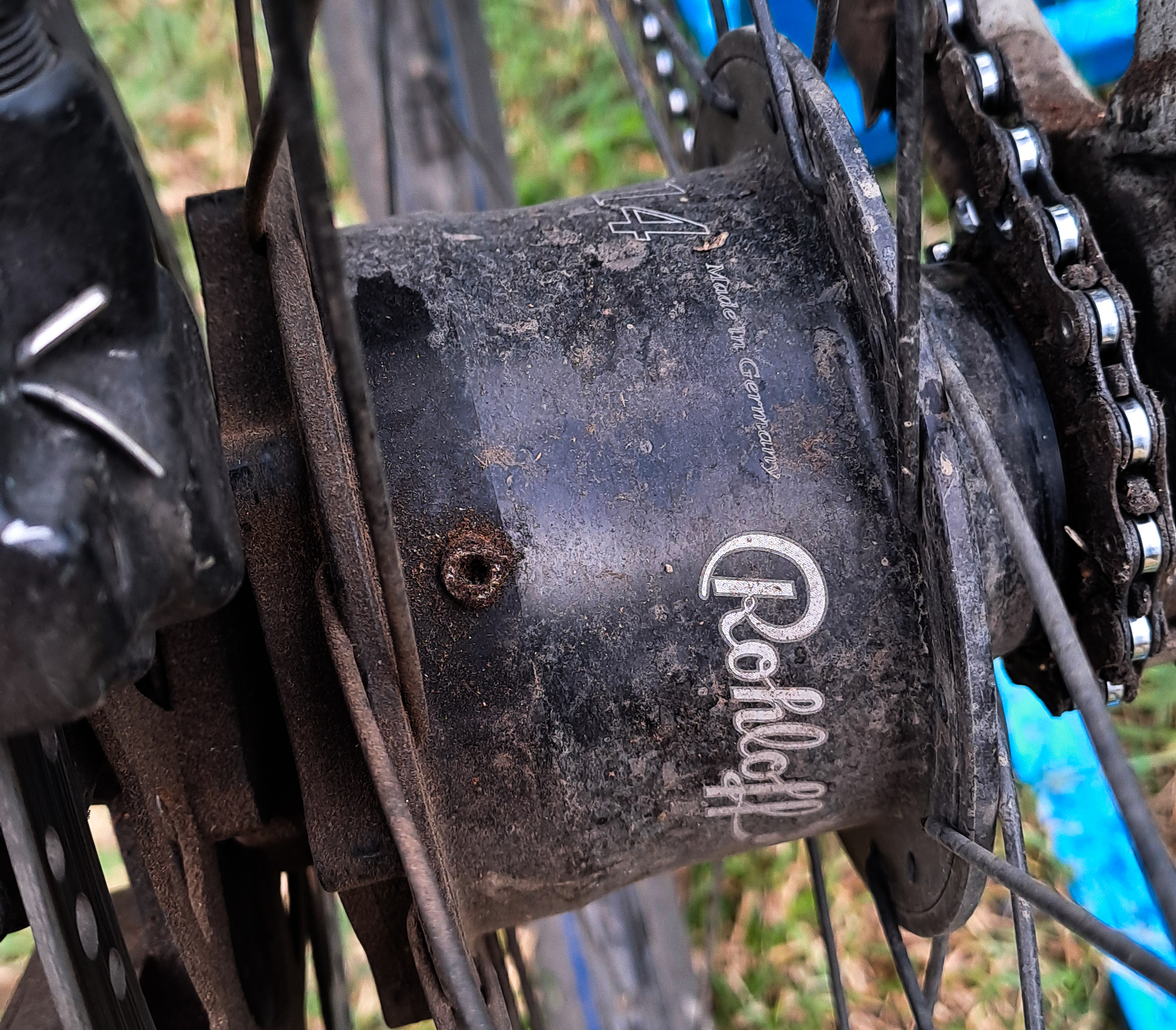 Booda Bike Rohloff oil traces solution