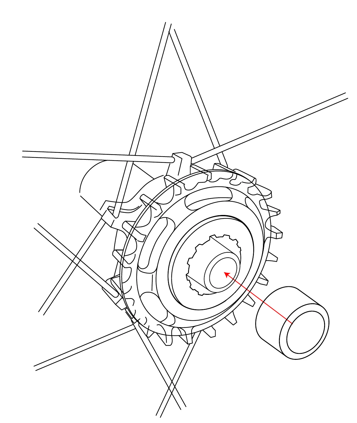 Possible SpinnerOne rear hub cap reinstallation.